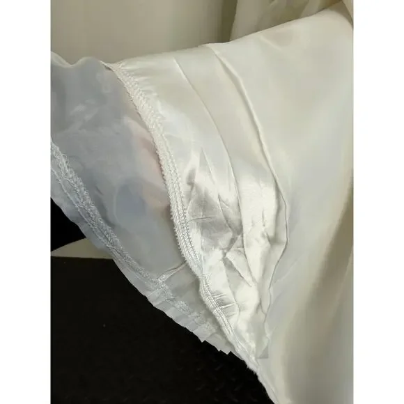 Vintage Lace Long Sleeve Wedding Dress A-Line Bridal Gown - Picture 10 of 16